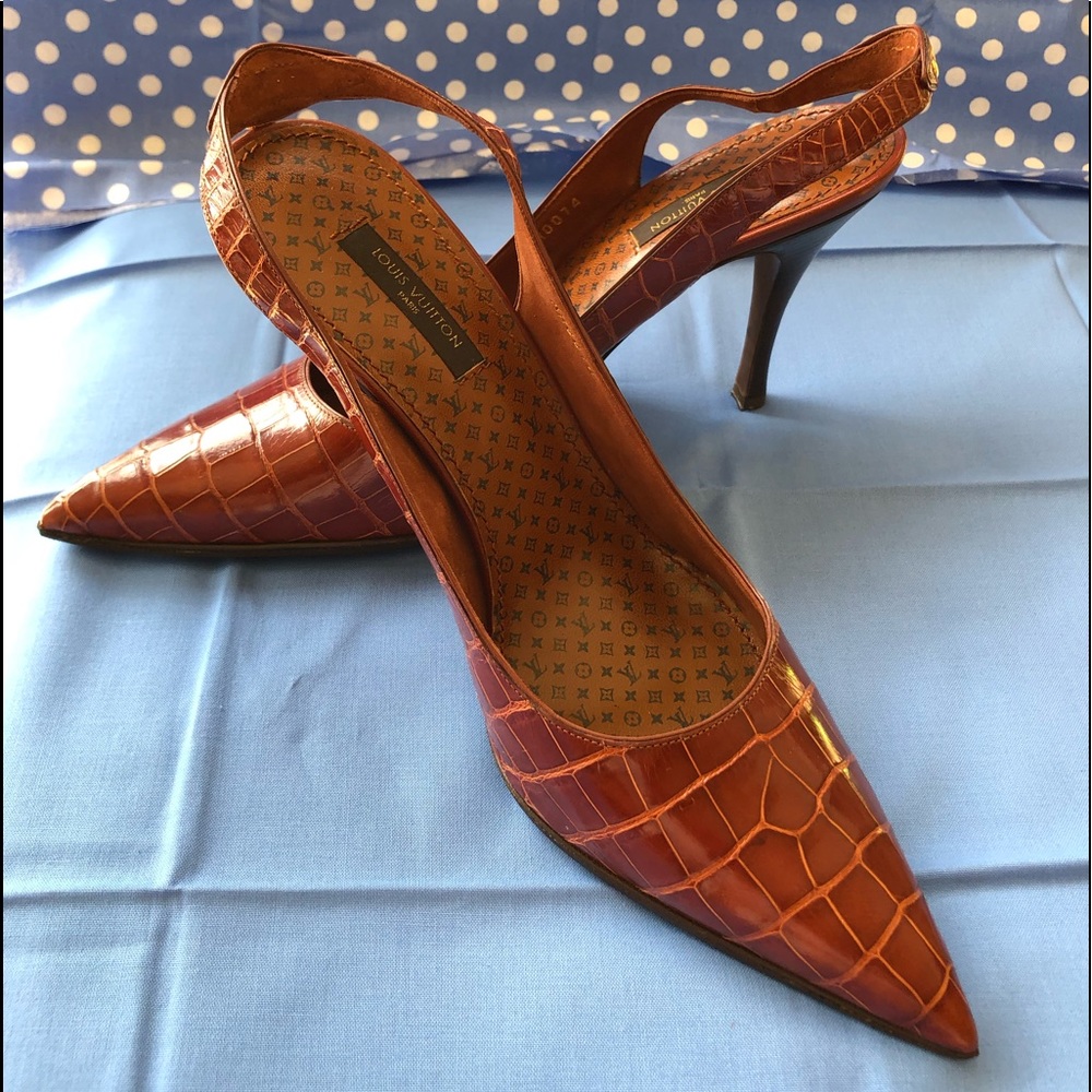 👠Stunning Louis Vuitton Alligator Shoes HostPick - Picture 1 of 8